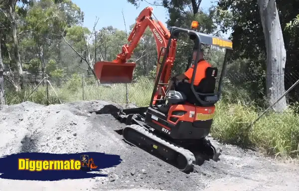 diggermate tips to ensure the boom is in front of you