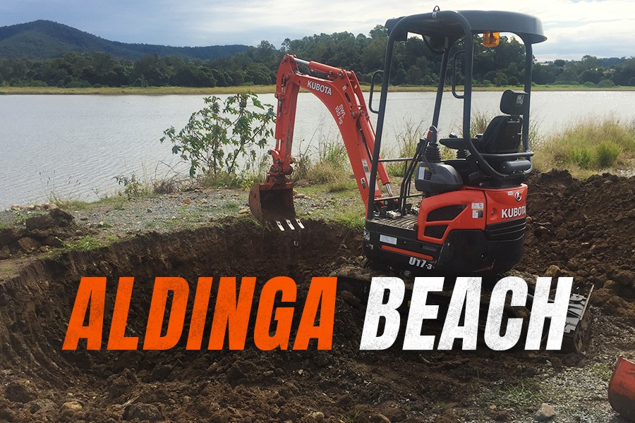 Diggermate Mini Excavator Hire Aldinga Beach