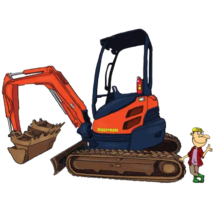 2.5t Mini Excavator Hire