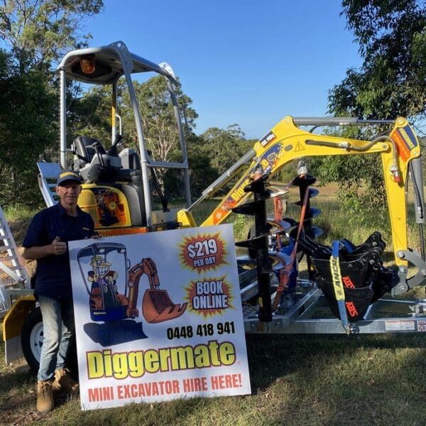 Diggermate Mini Excavator Hire Port Macquarie