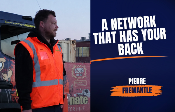 Pierre from Diggermate Fremantle discussing the support of the Diggermate franchise network