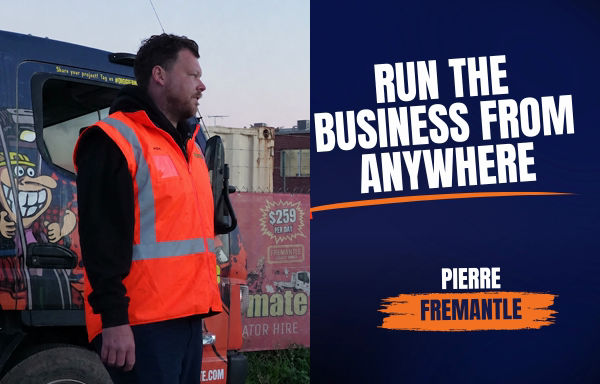 Pierre from Diggermate Fremantle discussing how franchisees can run the business from anywhere