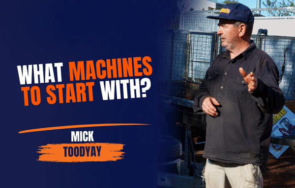 Mick shares his approach to choosing an initial Diggermate fleet based on local properties, job types, transport and customer demand
